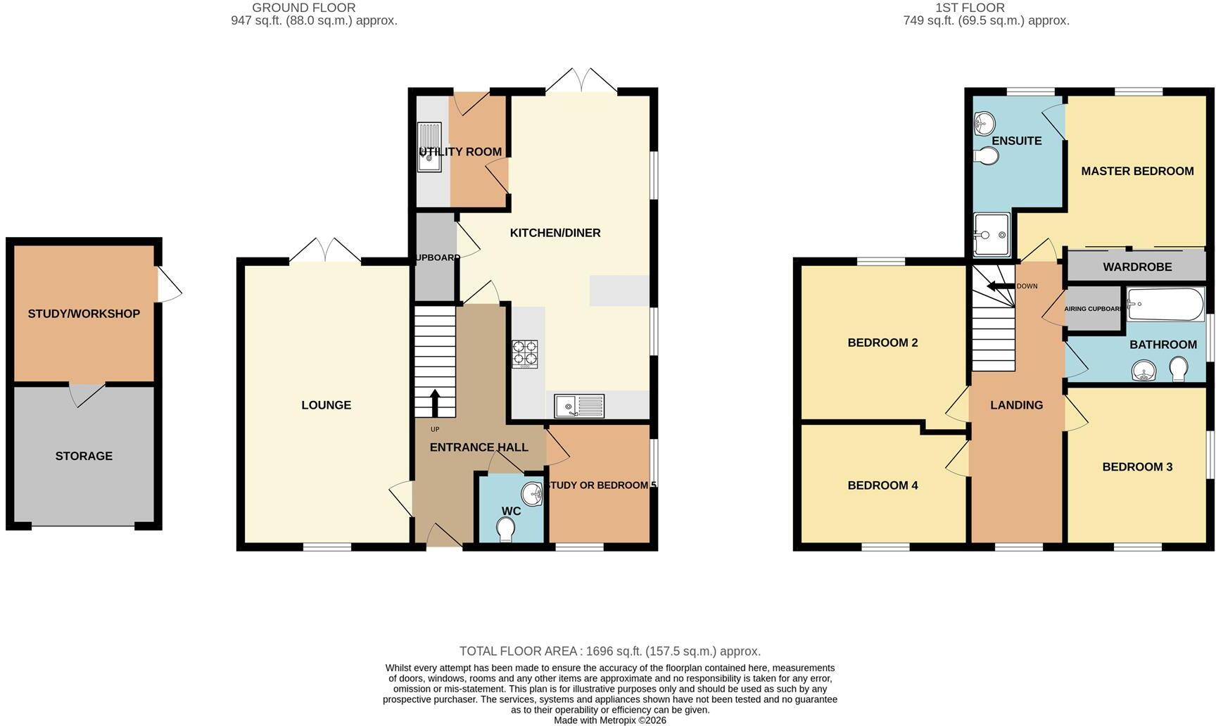 17, Patt Drive, Bideford floorplan