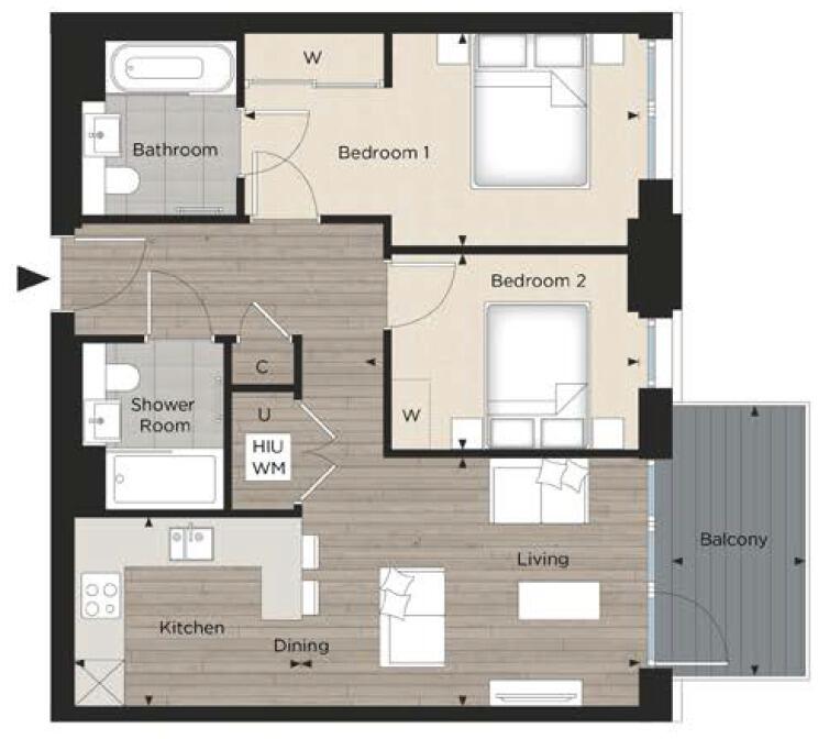 Viola House, The Green Quarter, UB1 floorplan