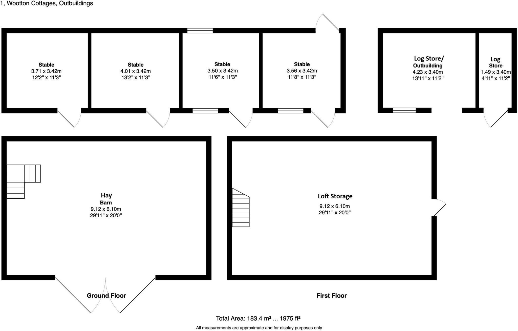 Wootton Cottages, Queens Head, Oswestry floorplan