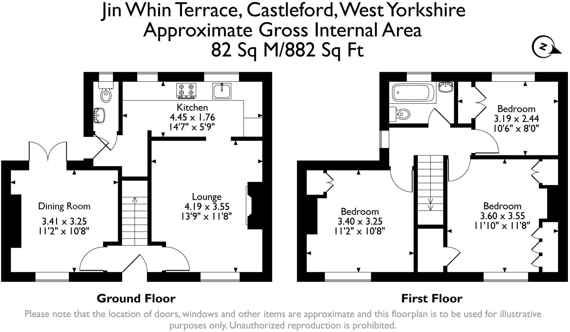Jin Whin Terrace, Castleford, Wakefield floorplan