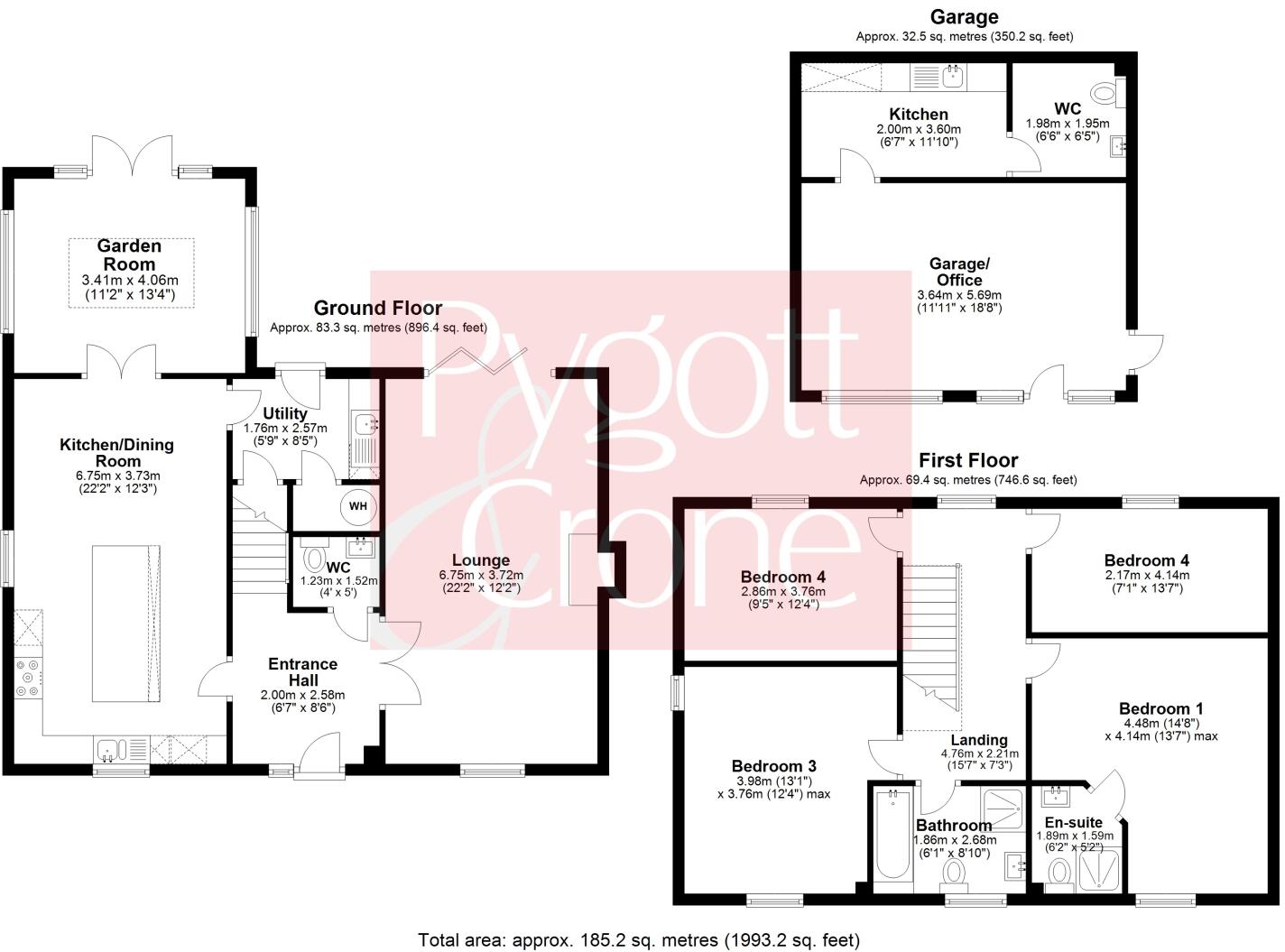 Plot 130 The Swift, The Parklands, Sudbrooke, Lincoln, LN2 floorplan