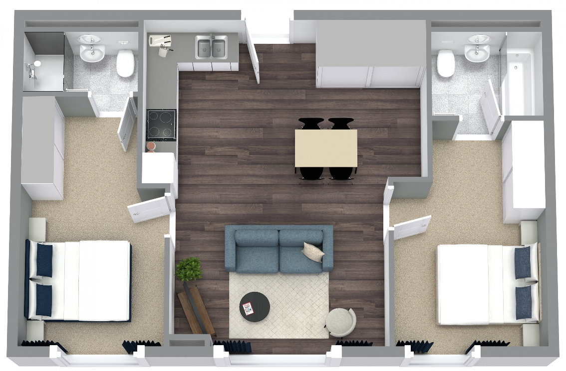 Two Bed Apartment £1500 GIFT VOUCHER INCENTIVE **T&Cs APPLY** floorplan
