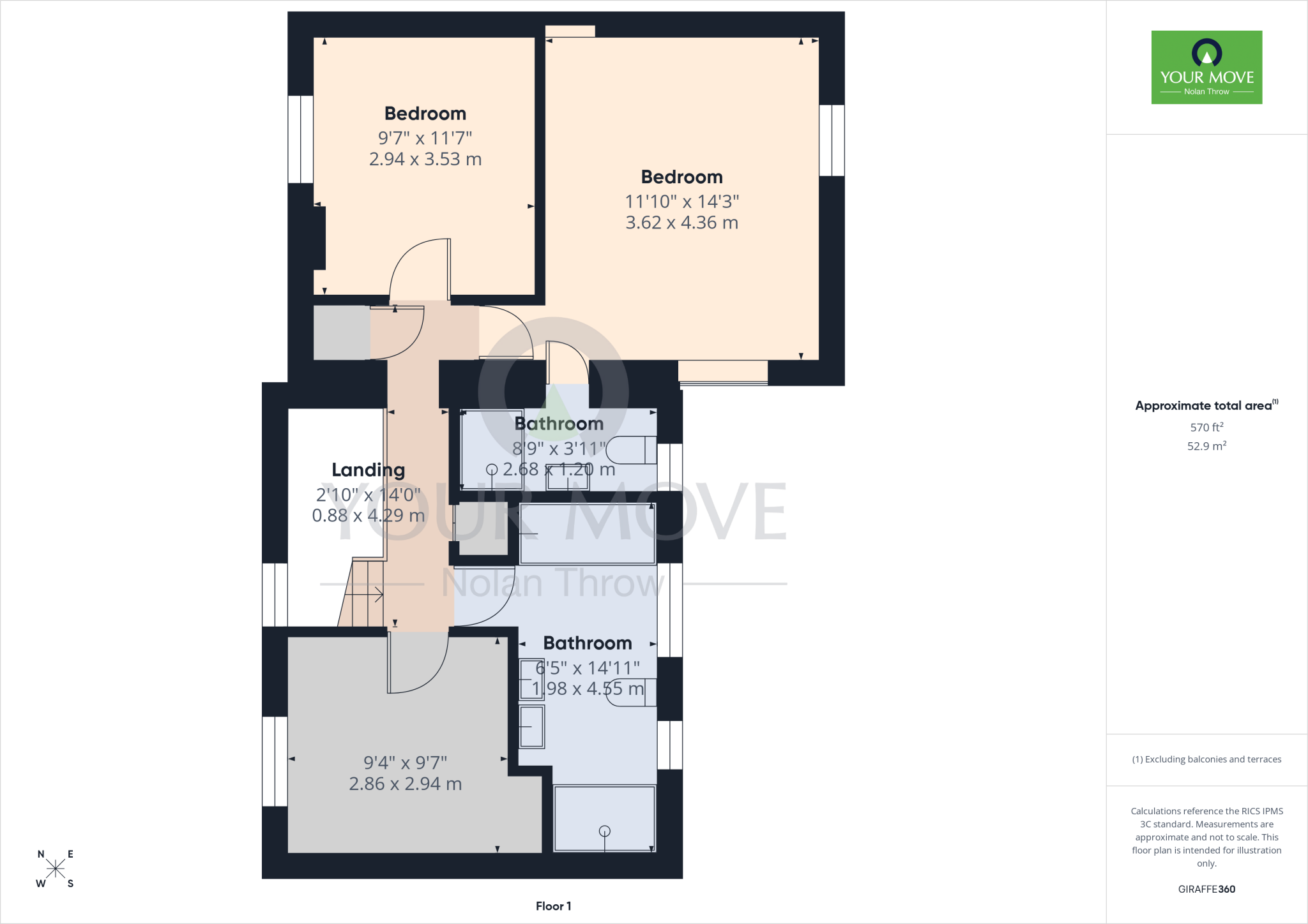 Manor Road, Kingsthorpe Village, Northampton, Northamptonshire, NN2 floorplan