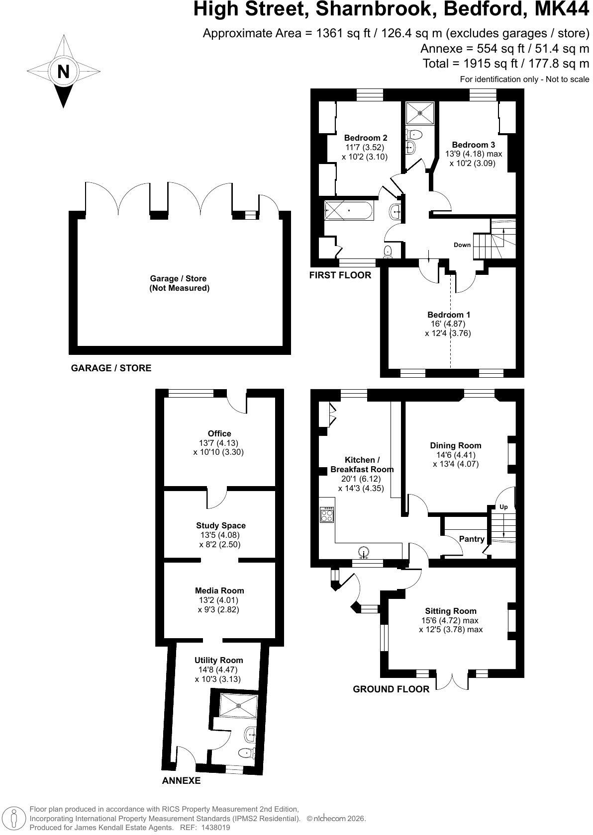 High Street, Sharnbrook, Bedford, MK44 1PF floorplan