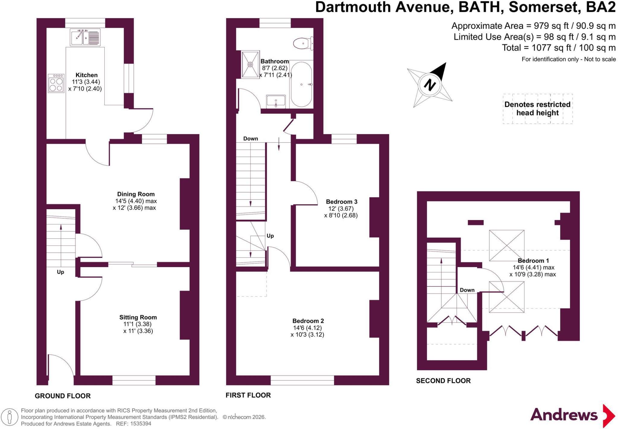 Dartmouth Avenue, BATH, Somerset, BA2 floorplan