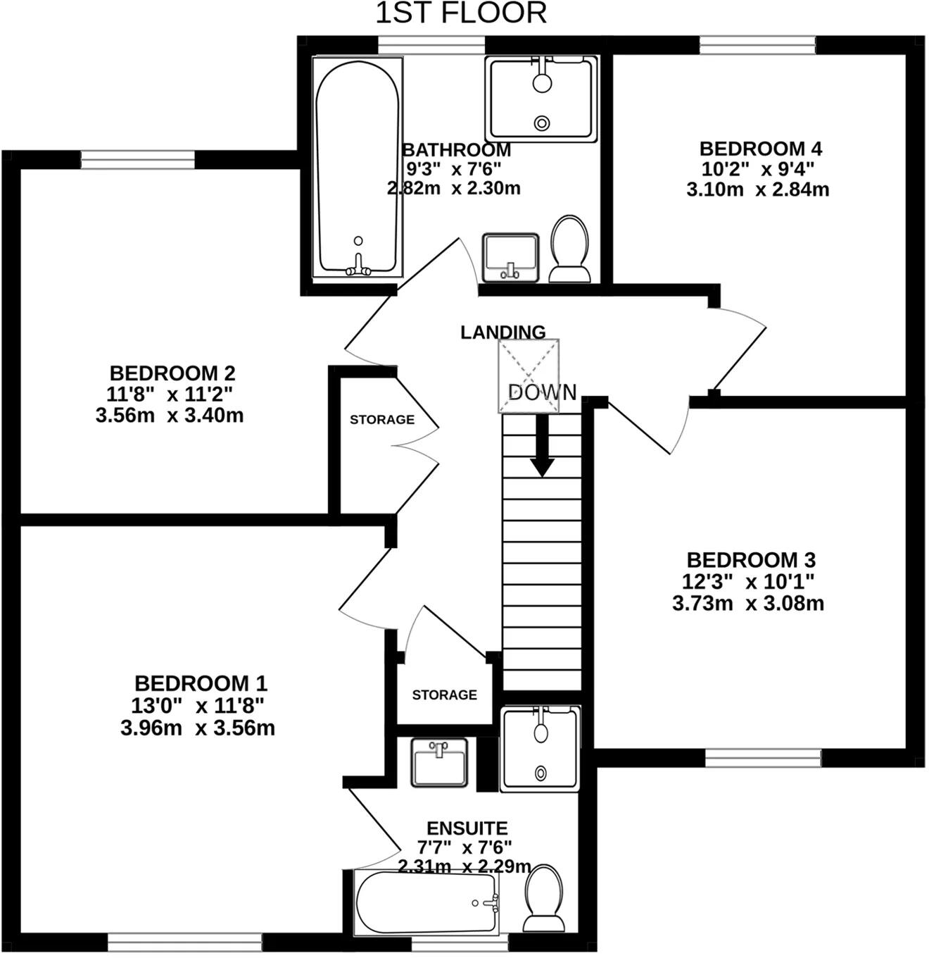 31, Gibbs Grove, Ramsey floorplan