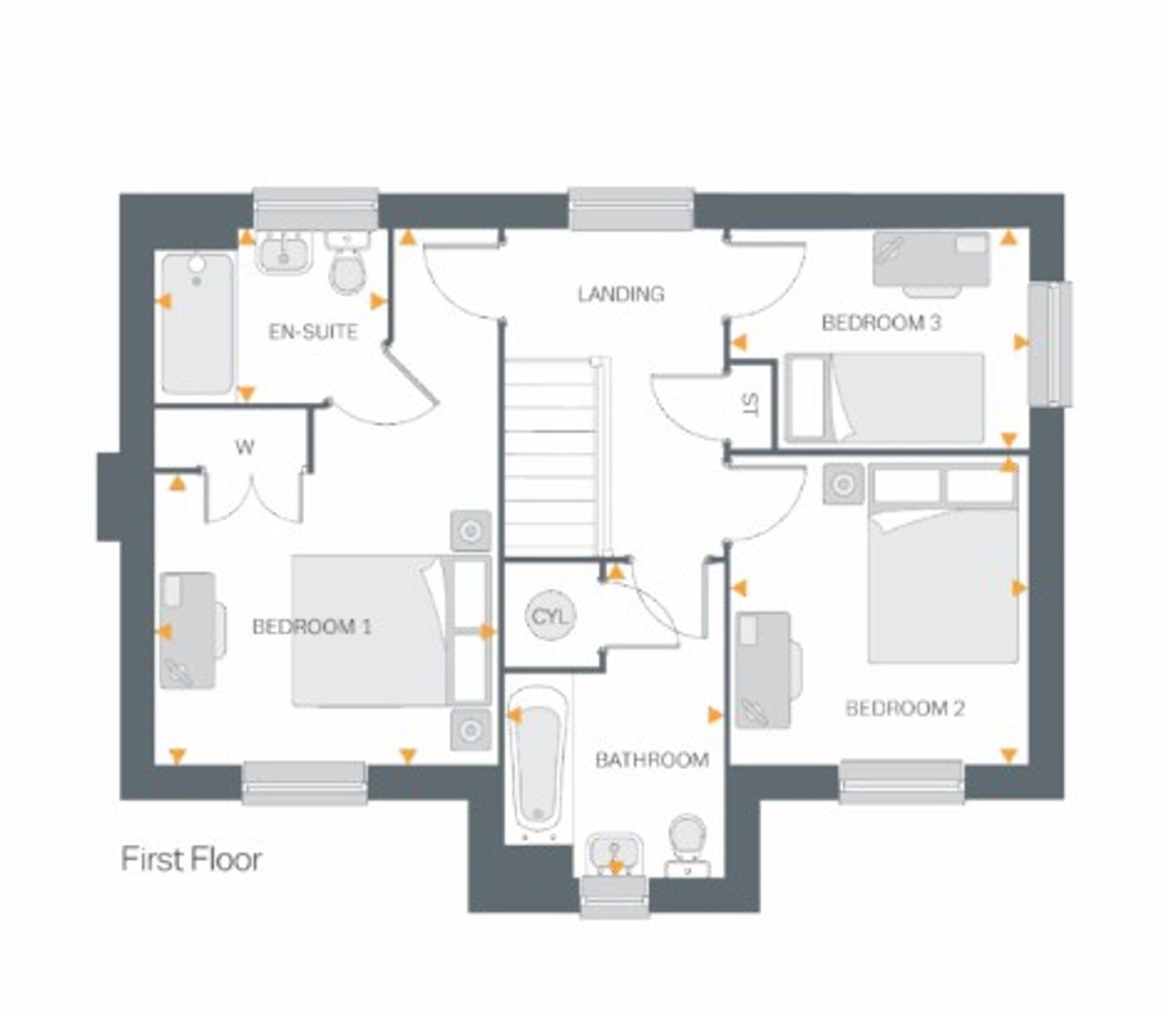 Plot 58 (THE DEE), Westwood Park, Westwood Heath Road, Coventry, CV4 floorplan