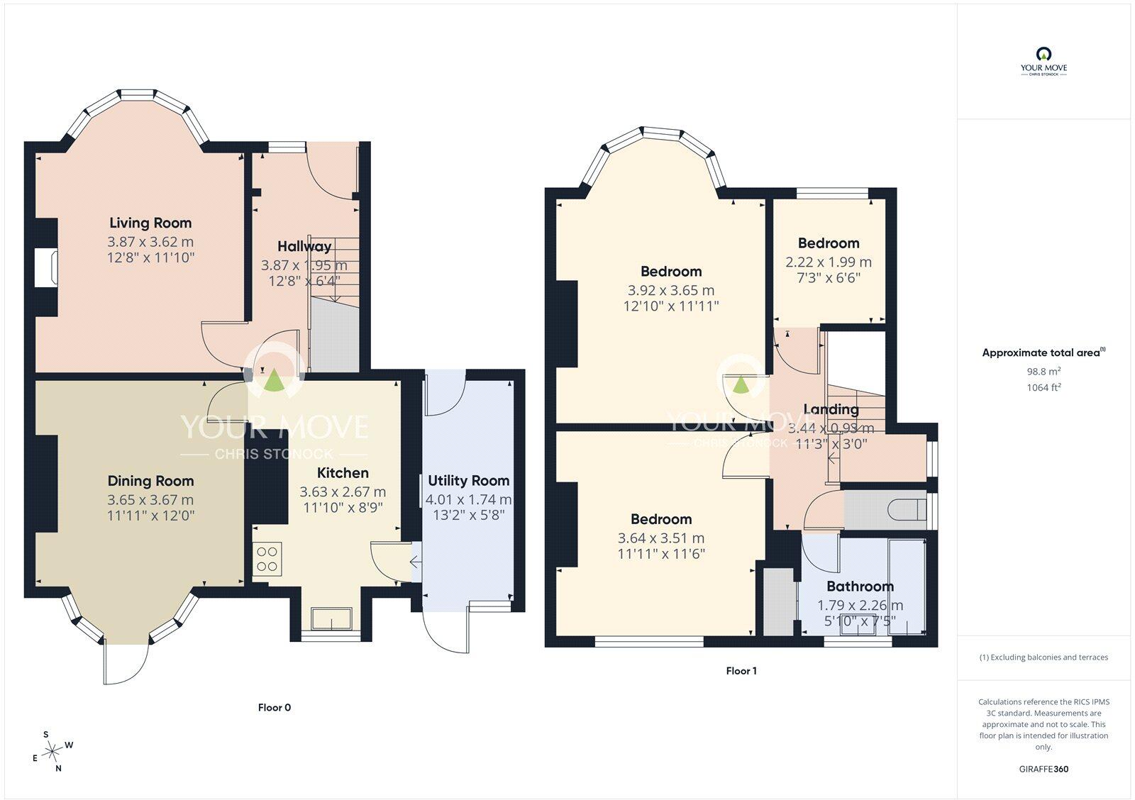 The Fellway, Newcastle upon Tyne, Tyne and Wear, NE5 floorplan
