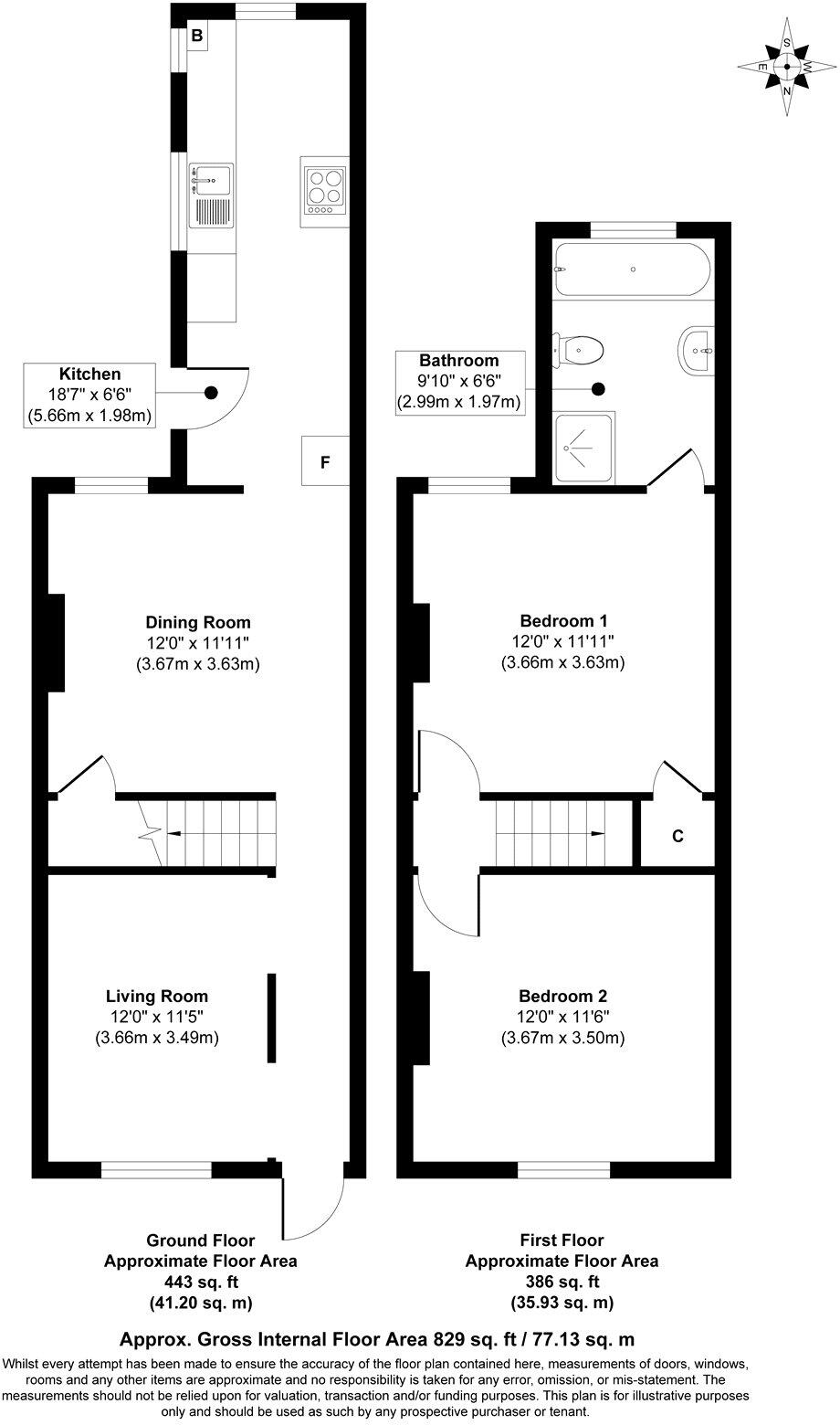 Gladstone Road, Doncaster, South Yorkshire, DN4 floorplan