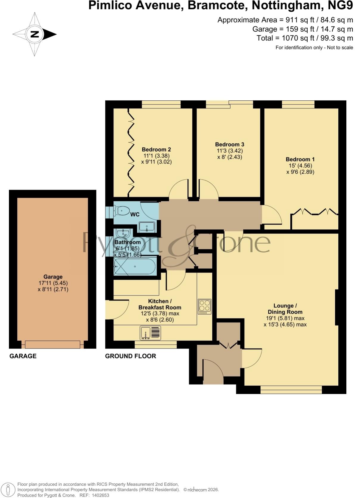 Pimlico Avenue, Bramcote floorplan