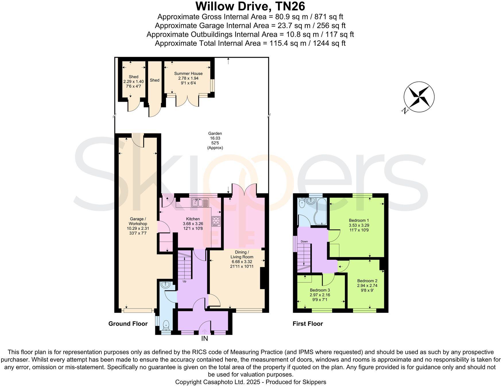 Willow Drive, Hamstreet, TN26 floorplan