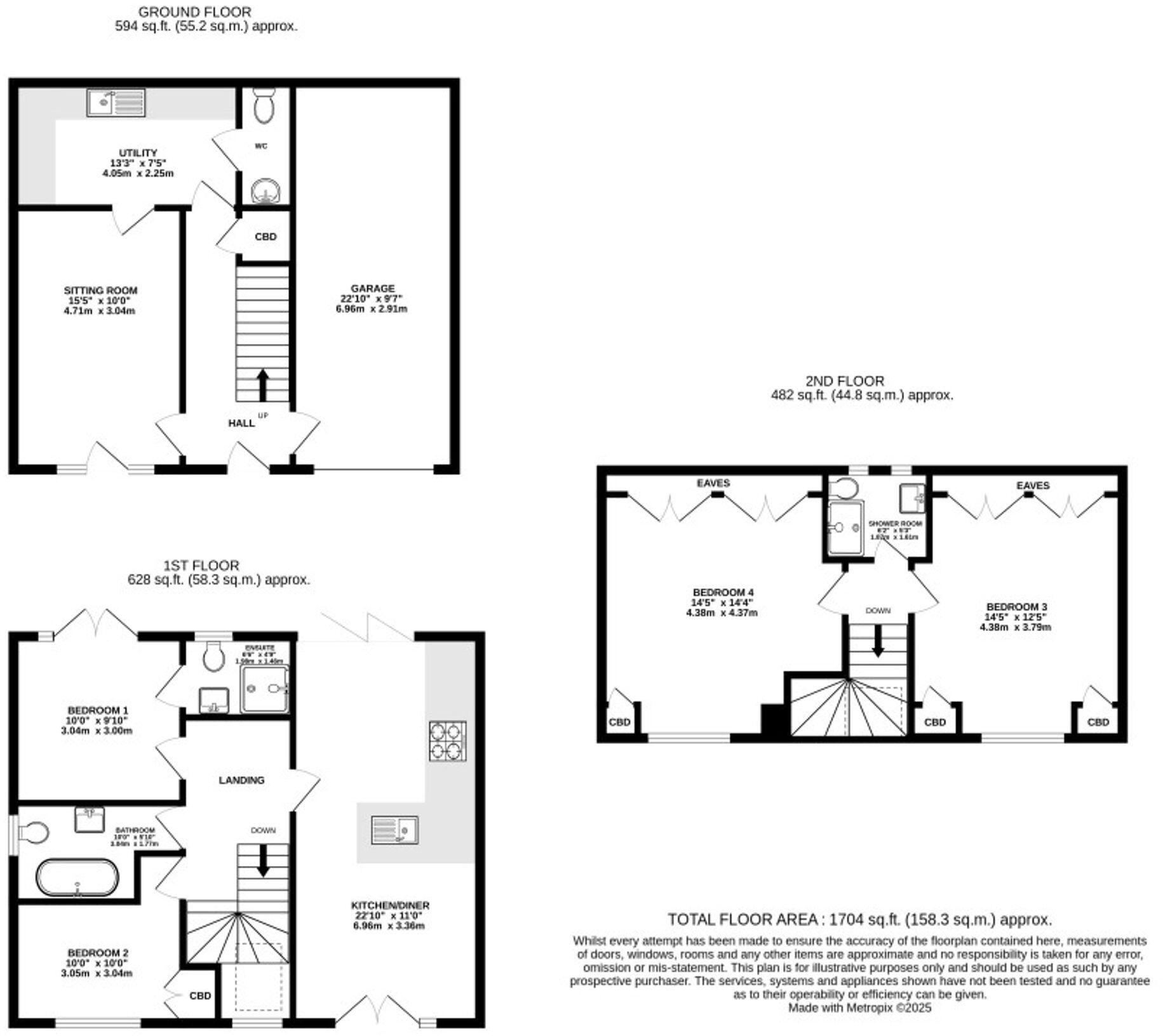 Meadow View, Graig Penllyn, Nr. Cowbridge, The Vale of Glamorgan CF71 7RT floorplan