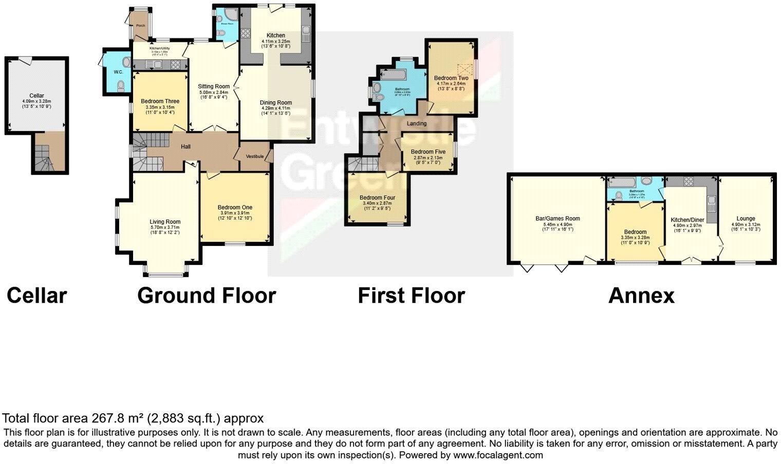 Cumberland Avenue, Blackpool, Lancashire, FY1 floorplan