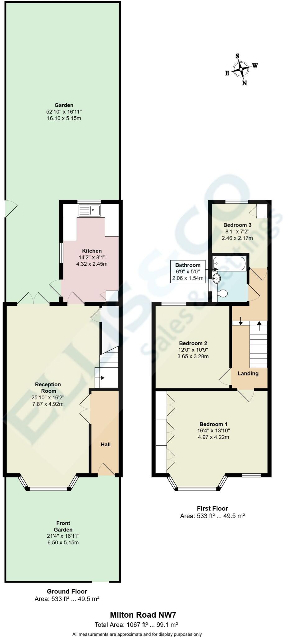 Milton Road, Mill Hill, London, NW7 floorplan