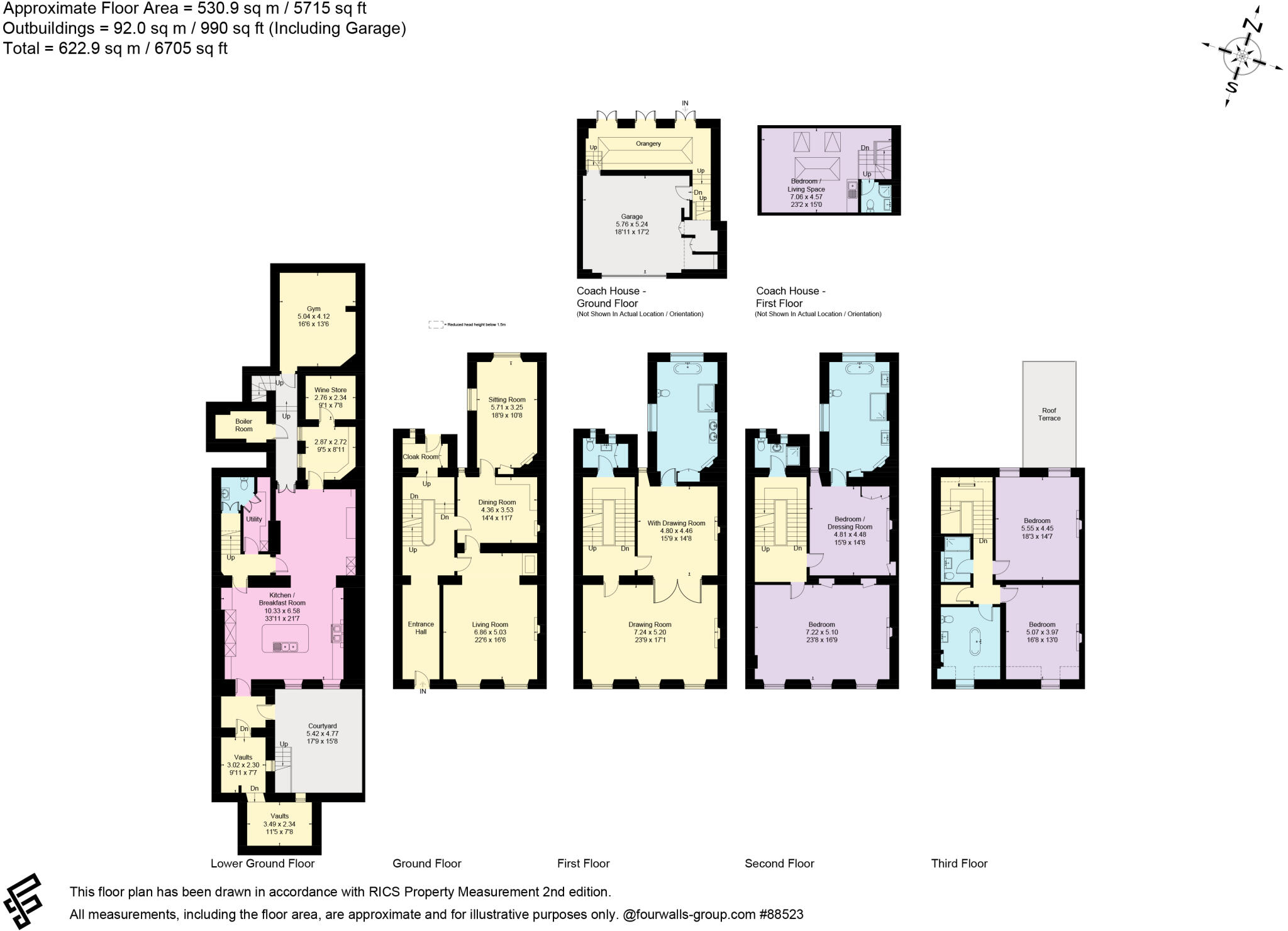 Queen Square, Bath, Somerset, BA1 floorplan