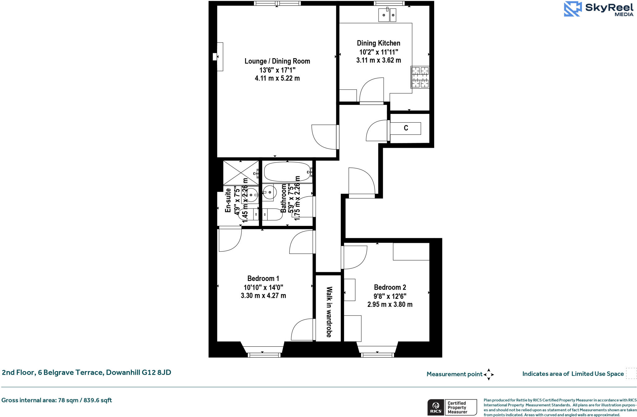 Belgrave Terrace, Dowanhill, Glasgow floorplan