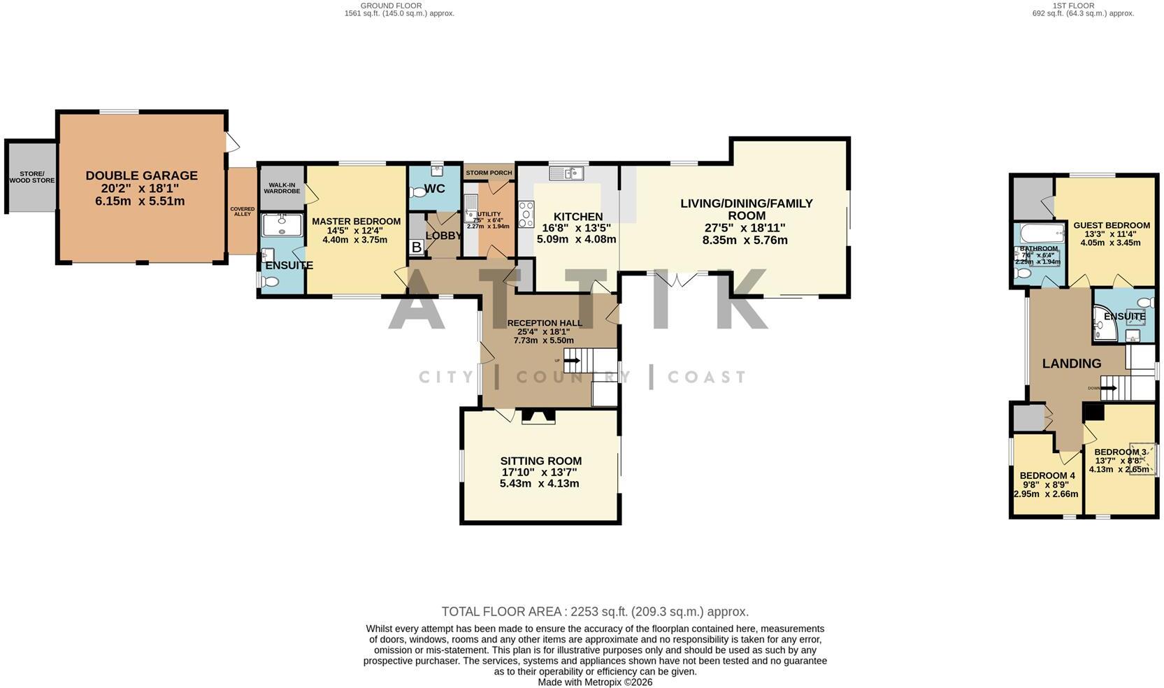 Hall Road, Brockdish floorplan