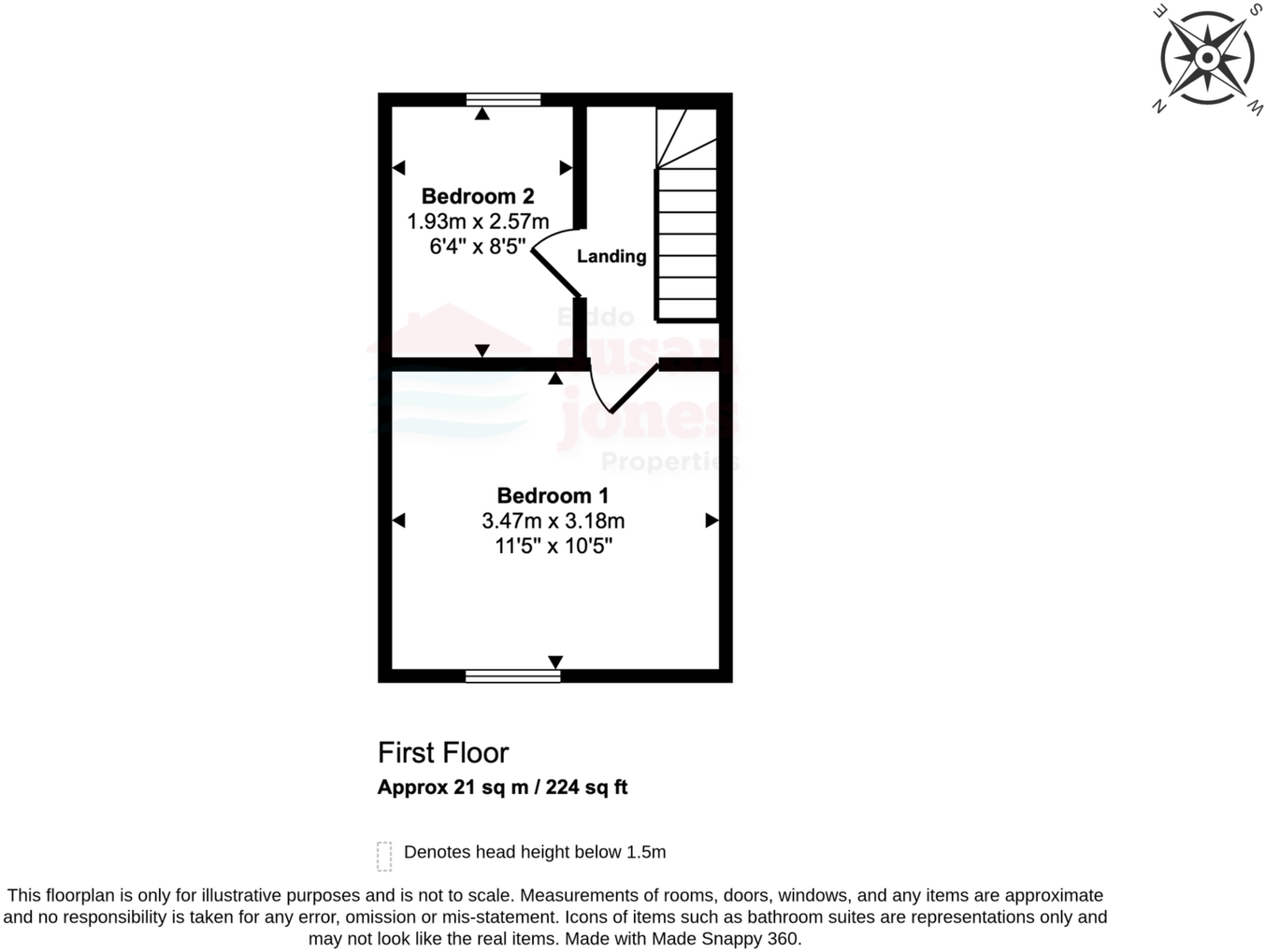 Lon Caernarfon Road, Pwllheli, LL53 floorplan
