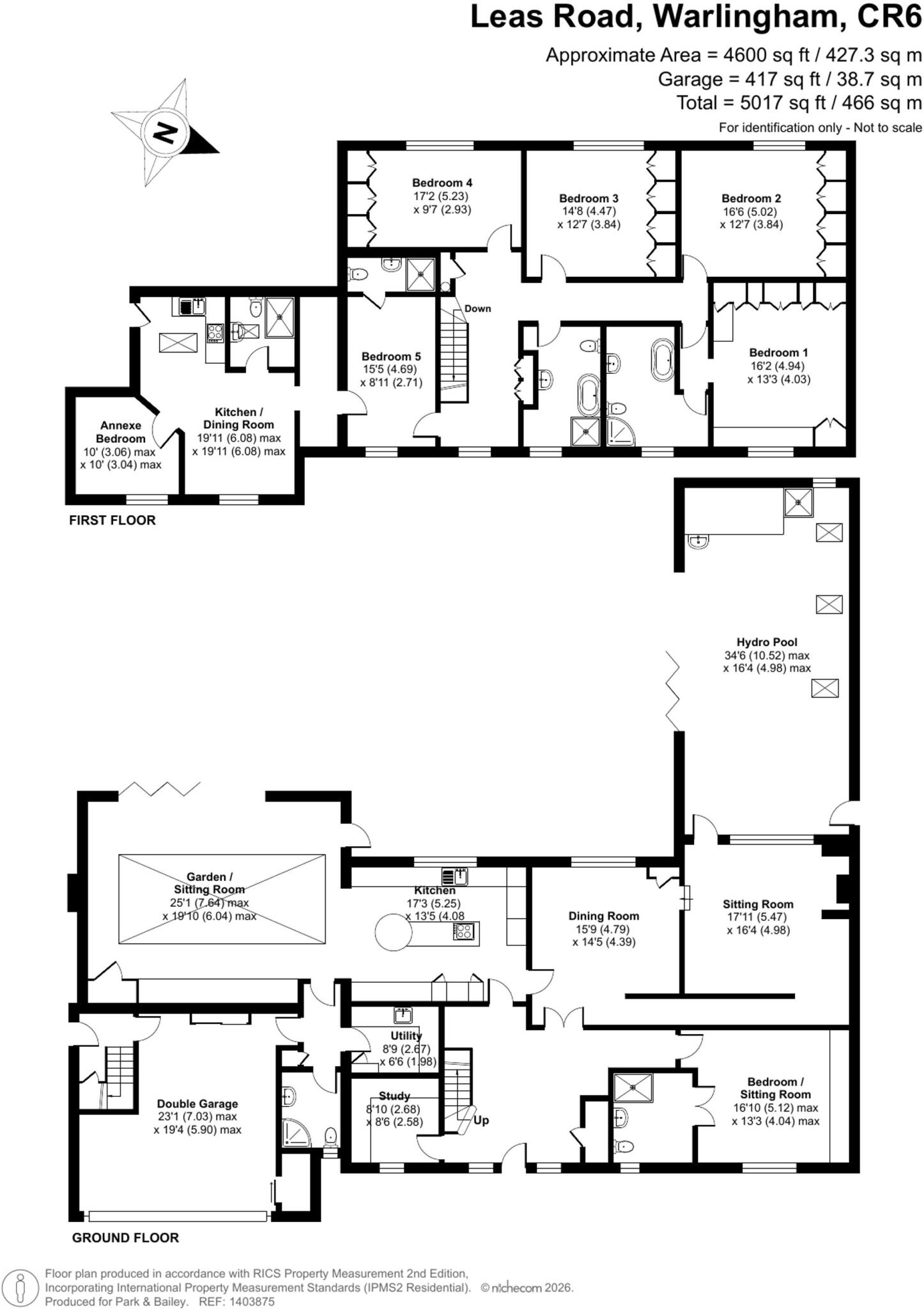 Leas Road, Warlingham, CR6 floorplan