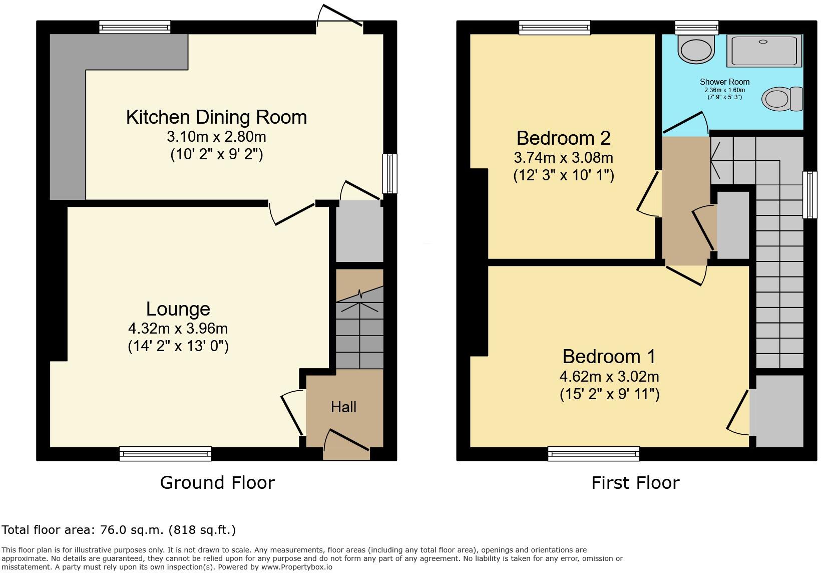 1 Parkend Crescent, Shieldhill, Falkirk, FK1 2EL floorplan