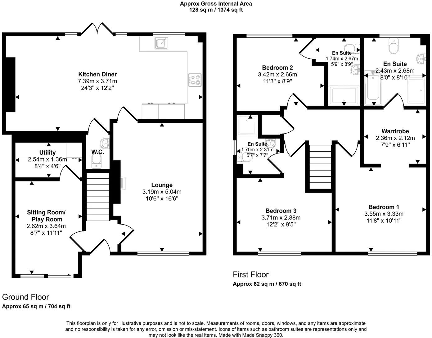 10, Rhodfa Ty Tyn, St Asaph , LL17 0FE floorplan