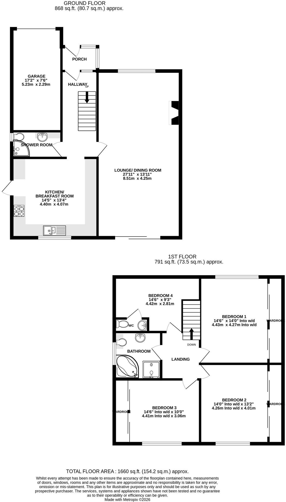 Meadside Walk, Walderslade, Chatham, ME5 floorplan