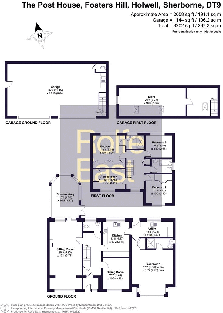 Fosters Hill, Holwell, Sherborne floorplan
