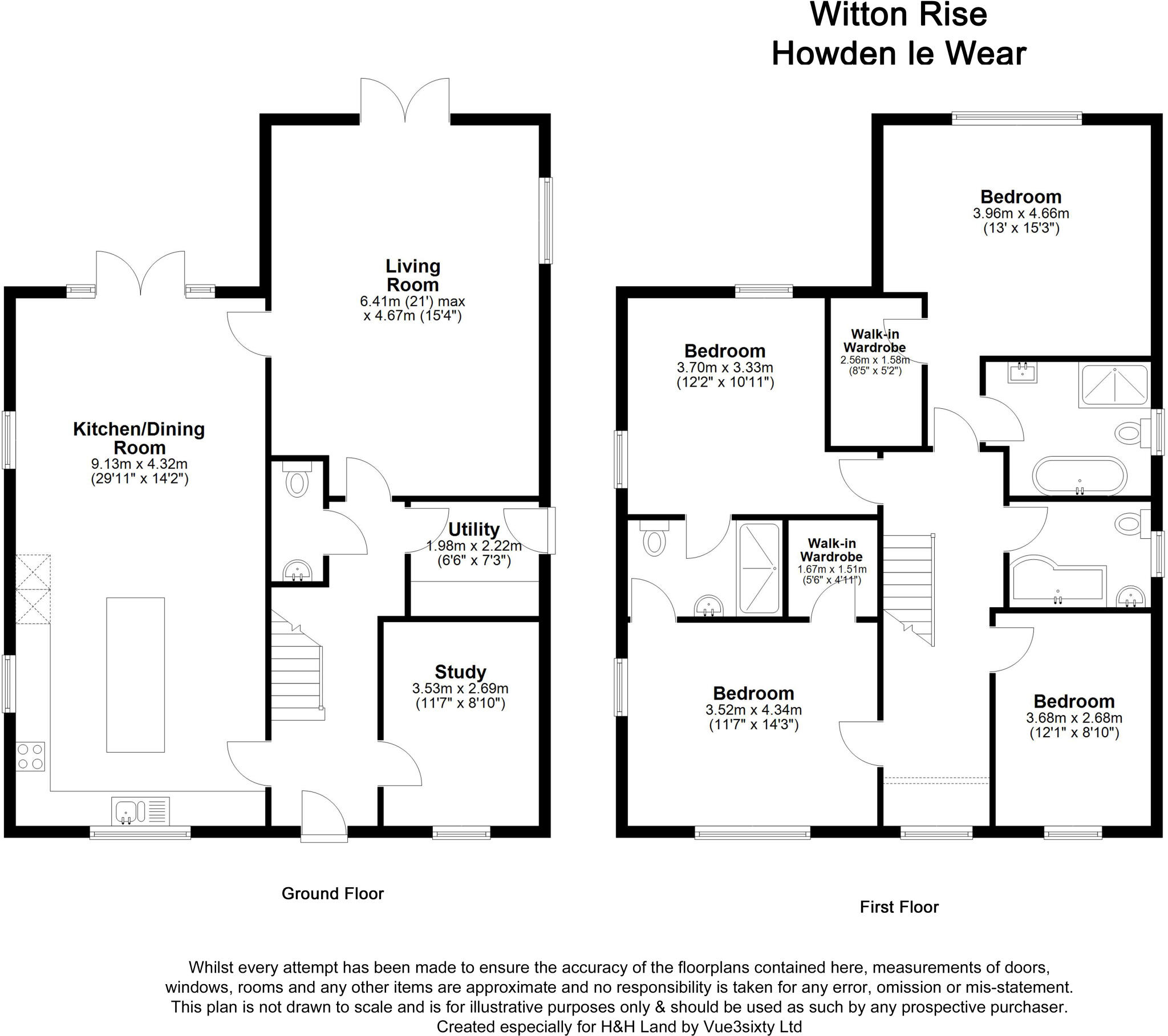 1 Witton Rise, Howden Le Wear, Crook, Durham floorplan