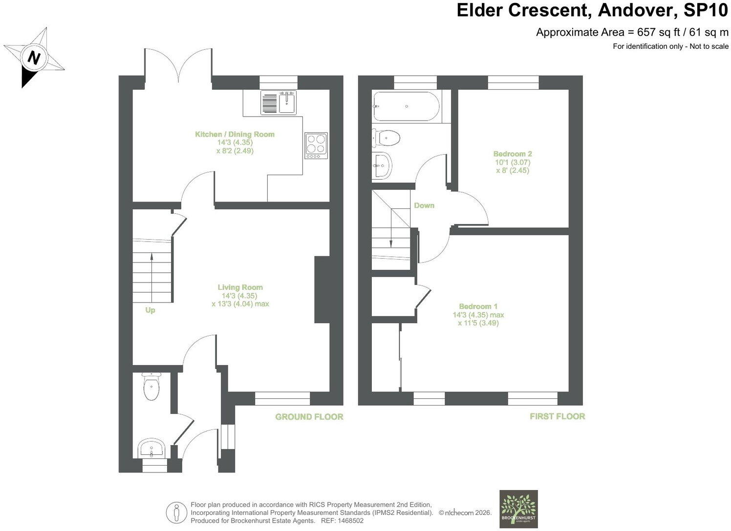 Elder Crescent, Andover, SP10 3XY floorplan