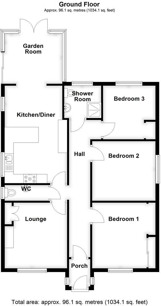 West Elloe Avenue, Spalding floorplan
