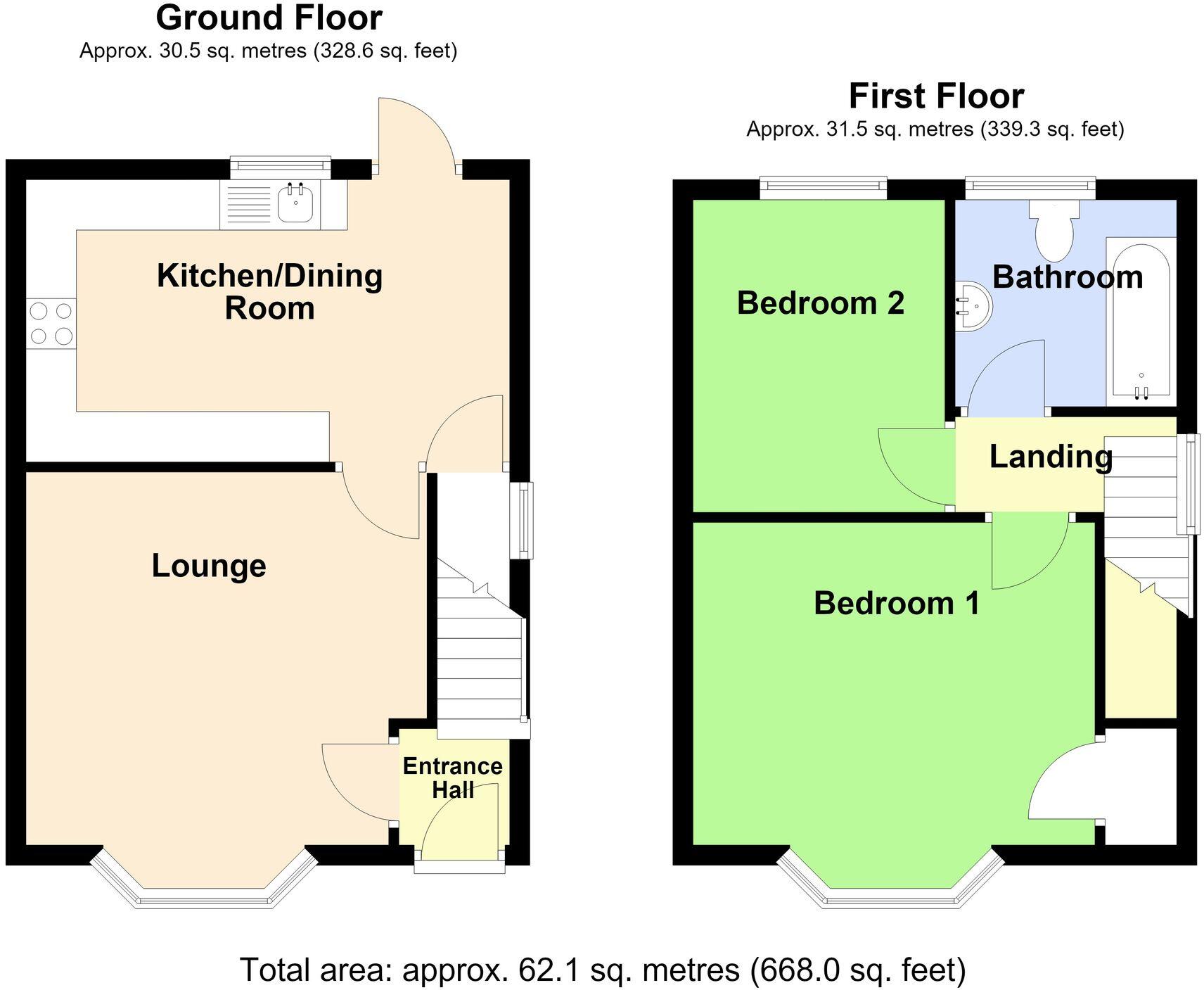 Edward Crescent, Skegness, PE25 floorplan