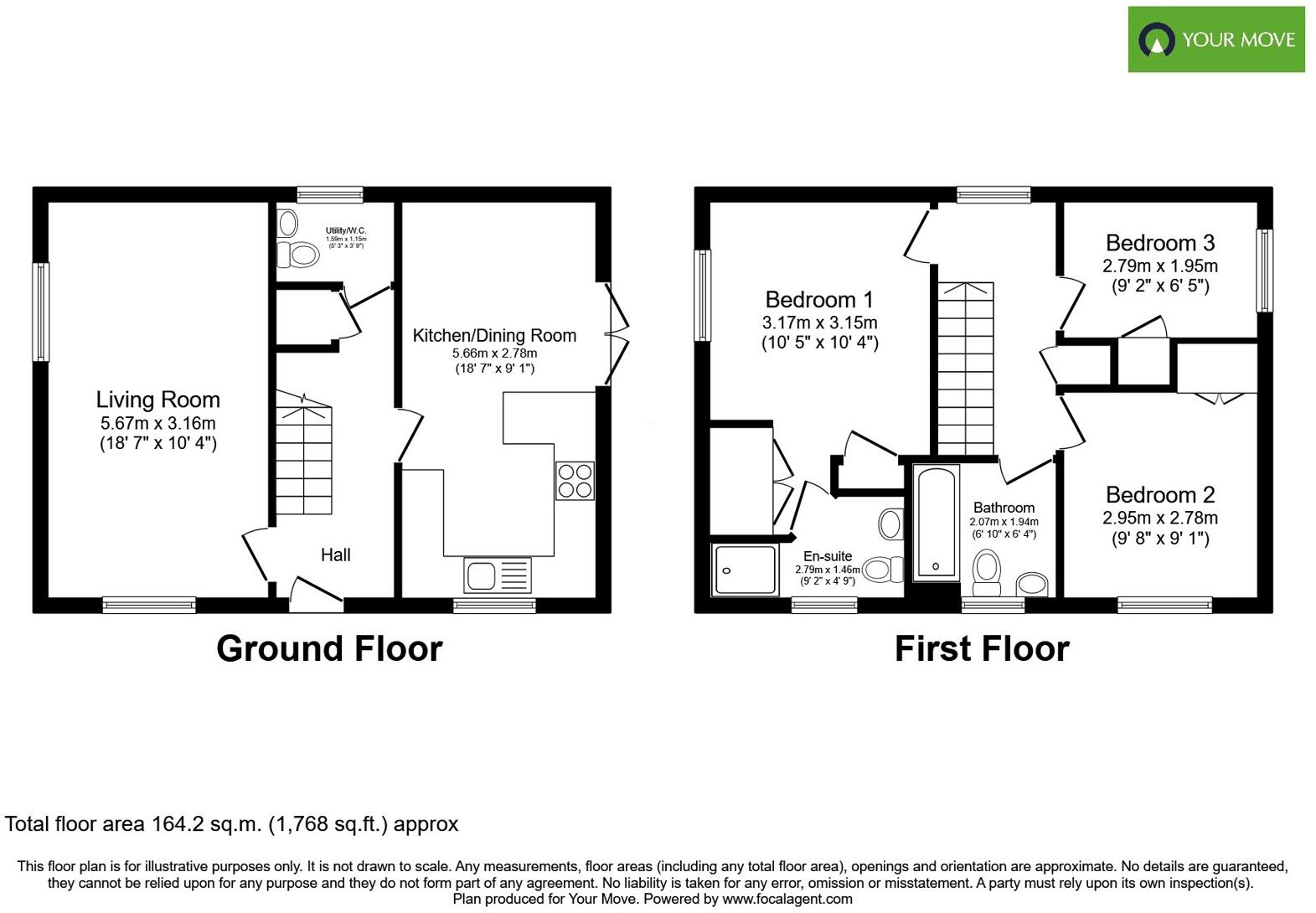 Ealand Street, Rolleston-on-Dove, Burton-on-Trent, Staffordshire, DE13 floorplan