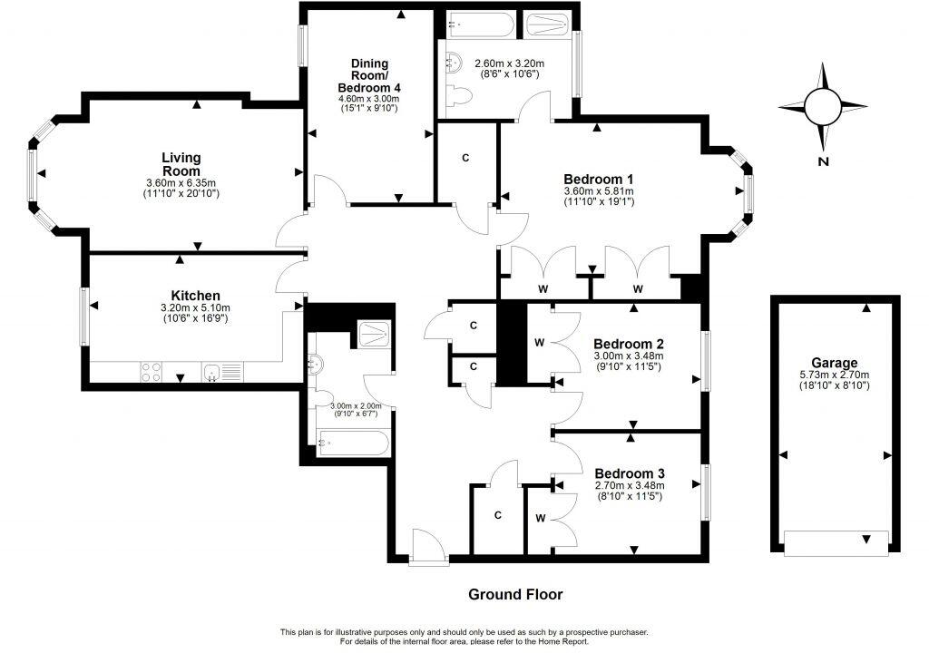 32/4 Littlejohn Road, Greenbank, Edinburgh, EH10 5GJ floorplan
