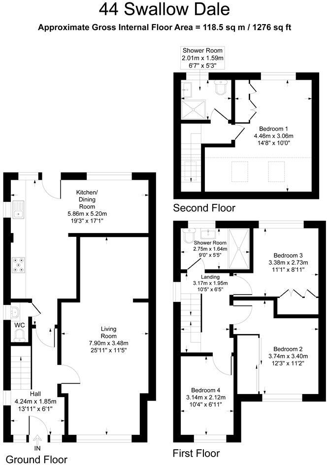 Swallow Dale, Basildon floorplan