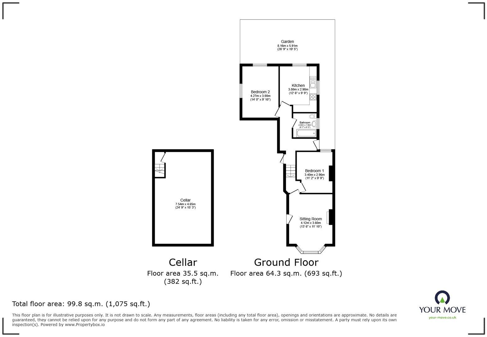 Edric Road, London, SE14 floorplan