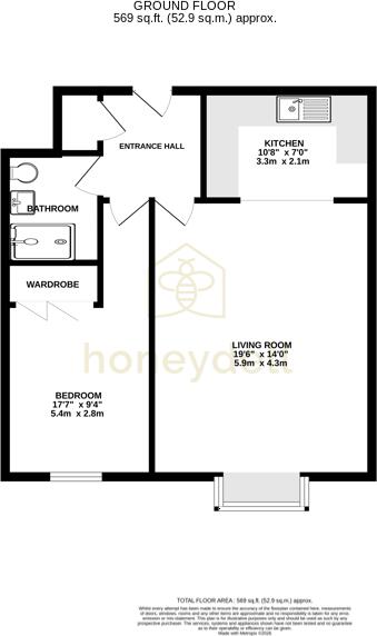 Darwin Court, Gravel Walk, Rochester floorplan
