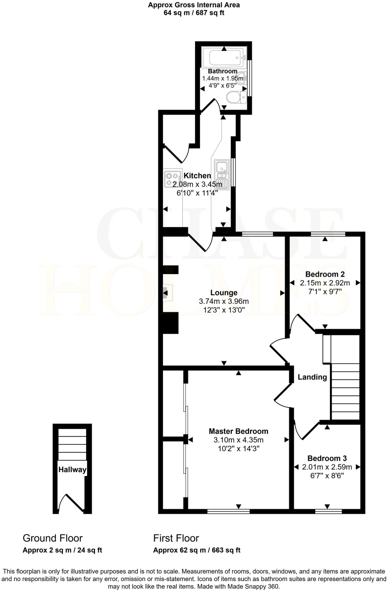 Wellington Street, Hebburn, NE31 floorplan