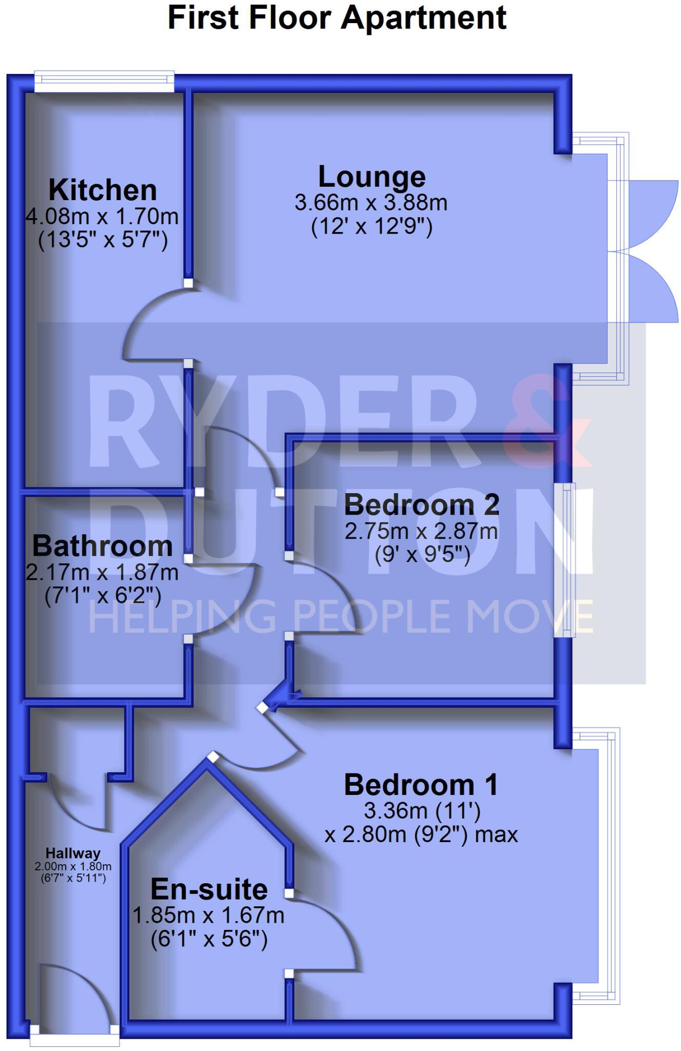 Baldwins Close, Royton, Oldham, Greater Manchester, OL2 floorplan