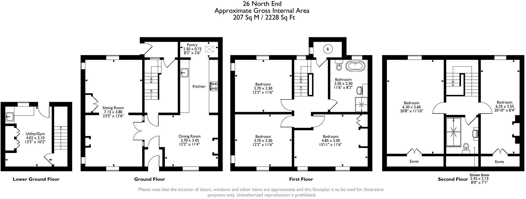 North End, Wirksworth, Matlock floorplan