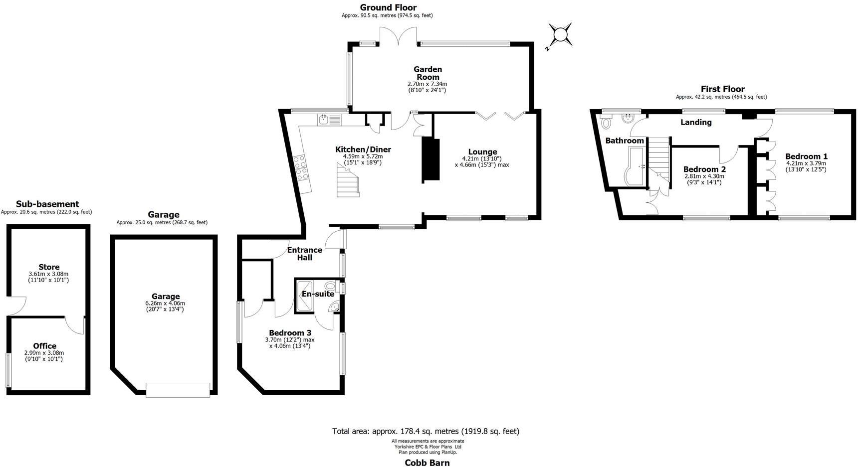 Smalldale, Bradwell, Hope Valley floorplan