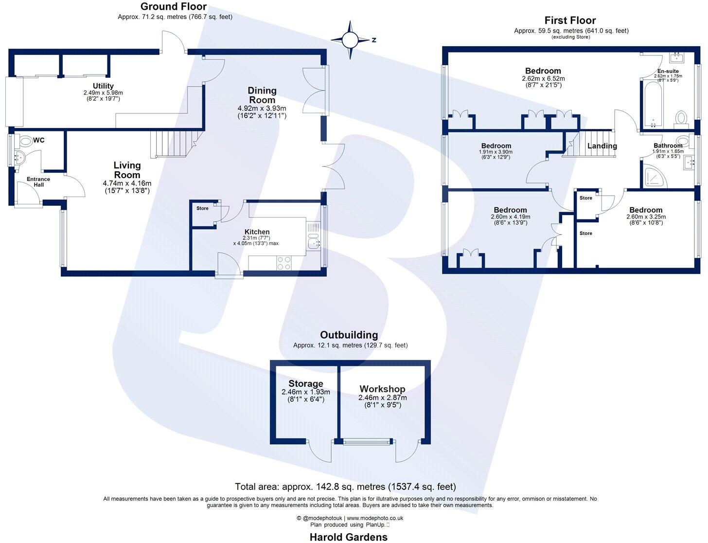 Harold Gardens, Wickford, Essex, SS11 floorplan