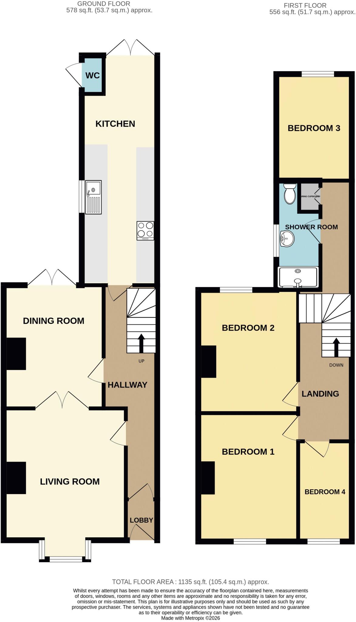 Old Taunton Road, Bridgwater floorplan