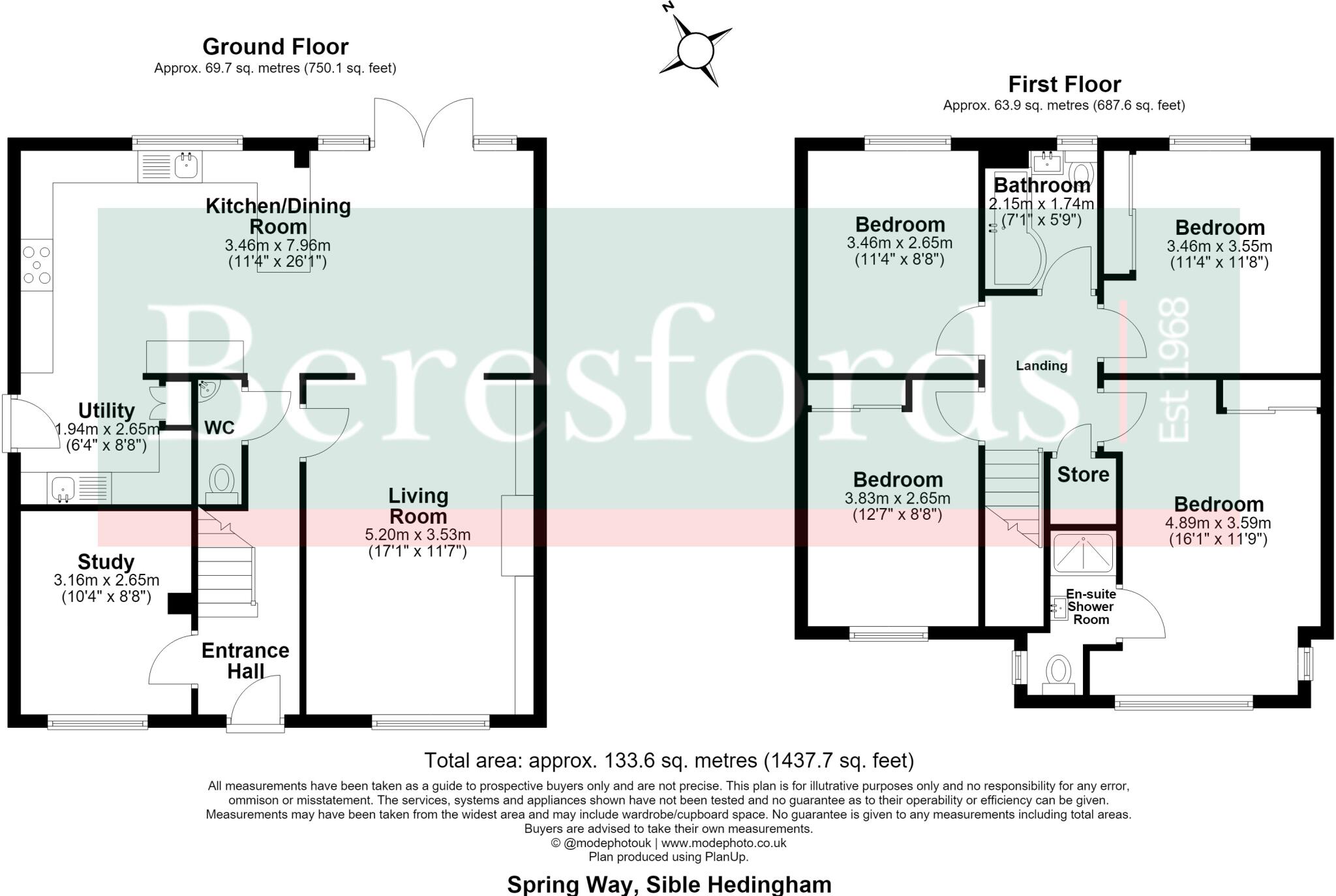 Spring Way, Sible Hedingham, CO9 floorplan