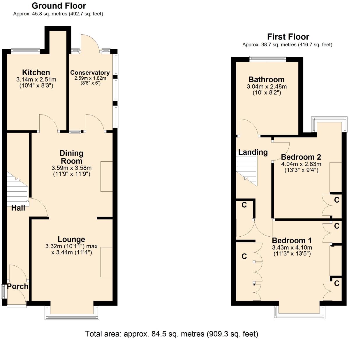 Monks Hall Road, Abington, NN1 4LZ floorplan