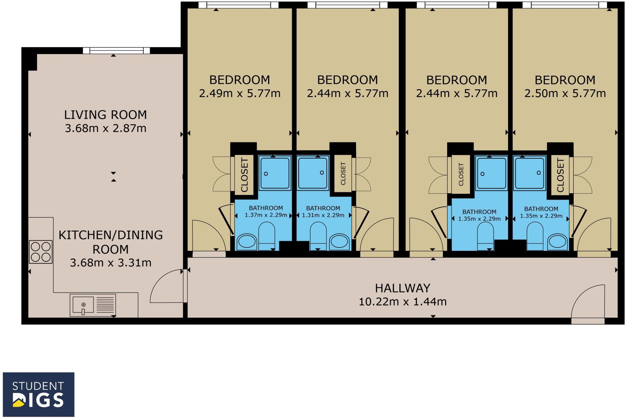 Abode, London Road, Leicester,  floorplan