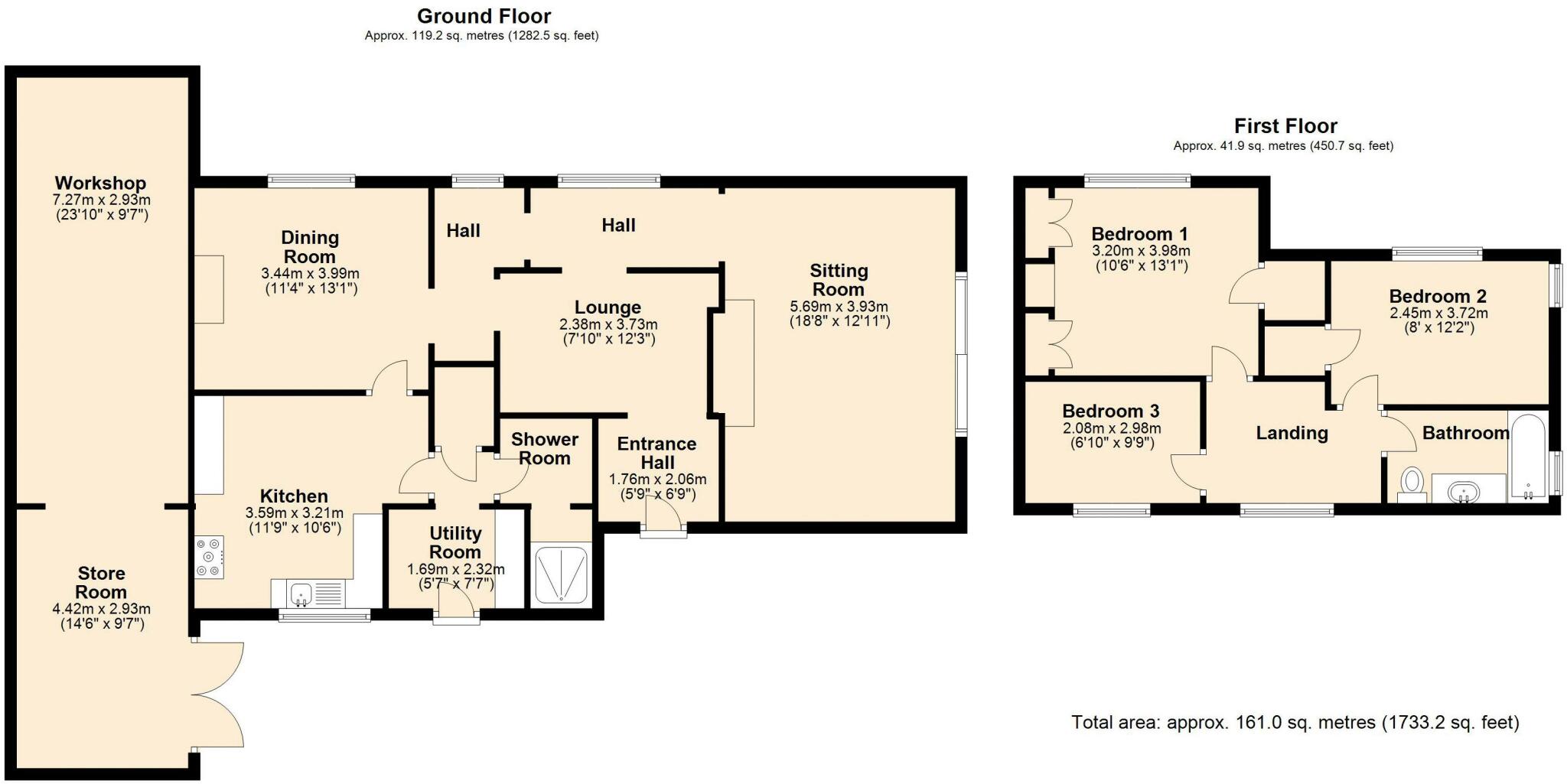 Sunnyside, Great Tree, Chagford floorplan