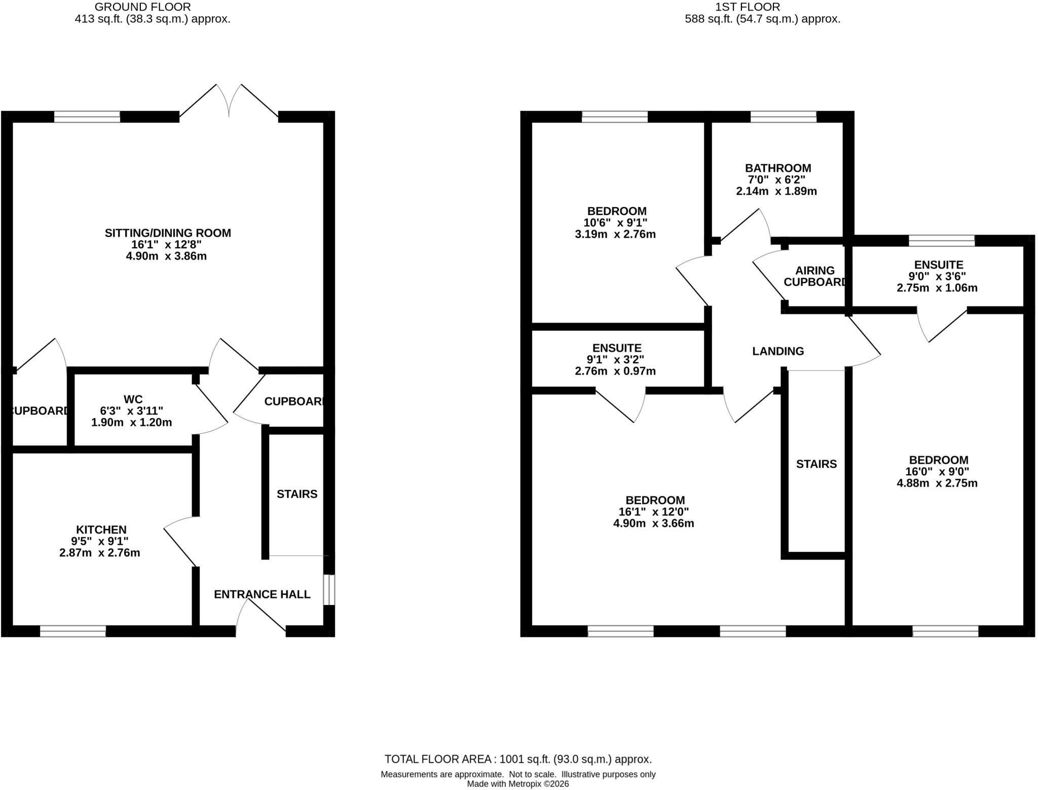 11 Redwing Close, Stanway, Colchester, Essex CO3 8AL floorplan