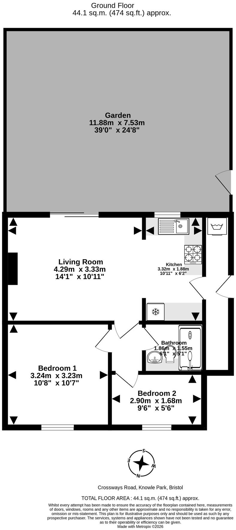 Crossways Road, Knowle Park, Bristol floorplan
