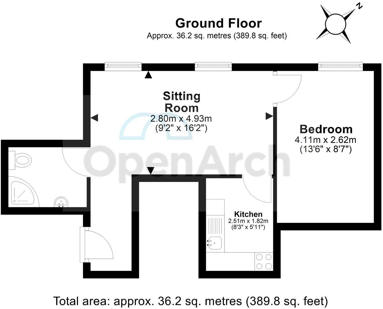 Flat 18, Peterborough floorplan