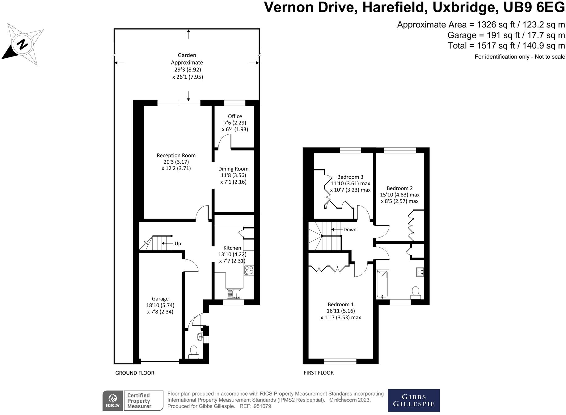 Vernon Drive, Harefield, Uxbridge floorplan